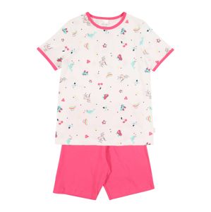 SCHIESSER Pyžamo  pink / bílá