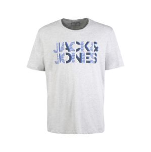 Jack & Jones Plus Tričko  světle šedá / modrá