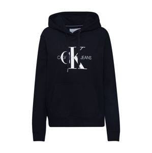 Calvin Klein Jeans Mikina 'Monogram'  šedá / bílá / černá