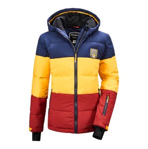 KILLTEC Outdoorová bunda 'Fiames'  námořnická modř / žlutá / červená