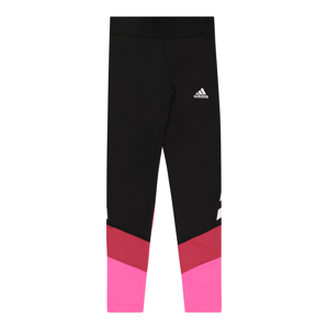 ADIDAS PERFORMANCE Sportovní kalhoty  černá / grenadina / svítivě růžová / bílá