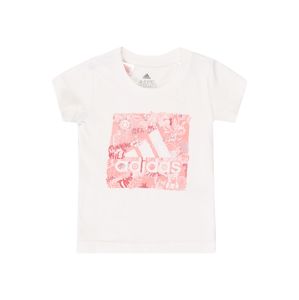 ADIDAS PERFORMANCE Funkční tričko  pastelově červená / bílá / růžová