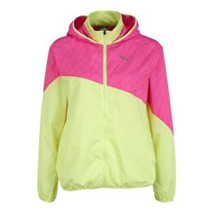 PUMA Sportovní bunda  svítivě růžová / svítivě žlutá