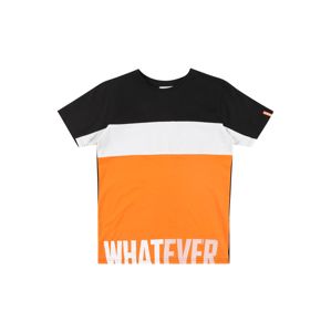 STACCATO Tričko  bílá / černá / oranžová