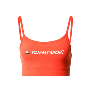 Tommy Sport Sportovní podprsenka  oranžově červená / bílá