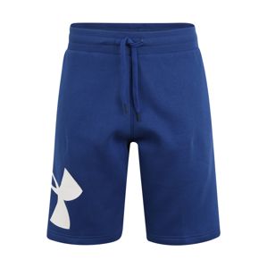 UNDER ARMOUR Sportovní kalhoty 'RIVAL FLEECE'  bílá / tmavě modrá