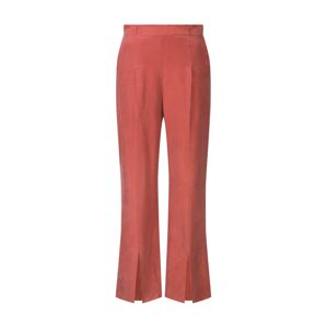 Pop Copenhagen Kalhoty se sklady v pase 'Flared Split-leg Trousers'  oranžová