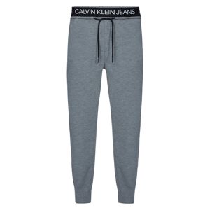 Calvin Klein Jeans Kalhoty  černá / šedý melír