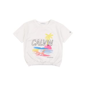 Calvin Klein Jeans Tričko 'CALVIN GRAPHIC SS T-SHIRT'  bílá