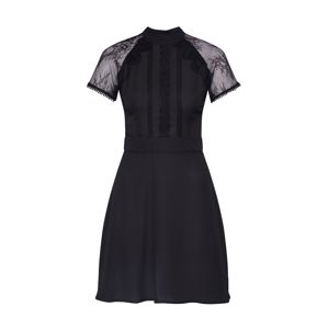 Boohoo Společenské šaty 'Lace Detail Mini Dress'  černá