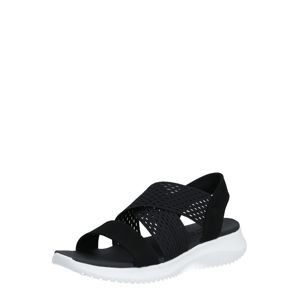 SKECHERS Páskové sandály  černá