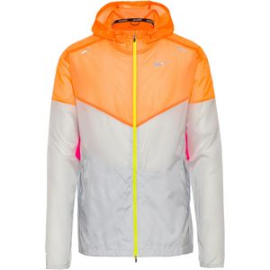 NIKE Sportovní bunda  bílá / oranžová / svítivě růžová