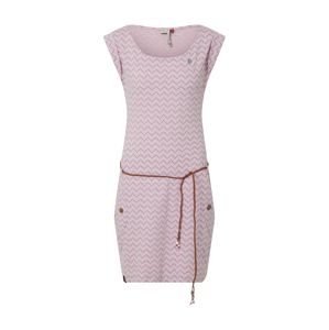 Ragwear Letní šaty 'Tag Zig Zag'  pastelově růžová / světle fialová / karamelová