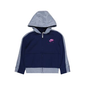 Nike Sportswear Mikina s kapucí  tmavě modrá / světlemodrá / pink