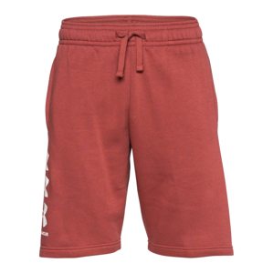 UNDER ARMOUR Sportovní kalhoty  červená / bílá