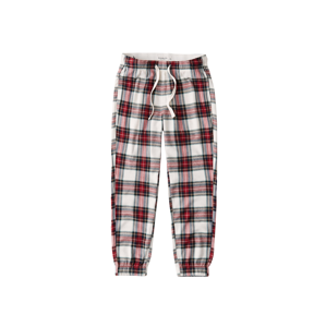 Abercrombie & Fitch Pyžamové kalhoty  bílá / červená / černá