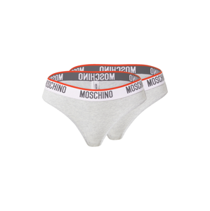 Moschino Underwear Kalhotky 'Brief'  světle šedá / šedá / bílá / světle červená