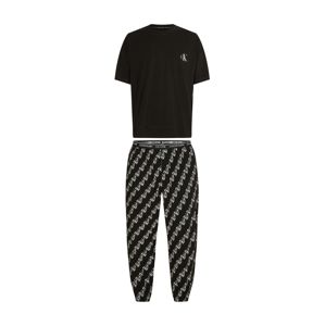 Calvin Klein Underwear Pyžamo dlouhé  černá / šedá / bílá