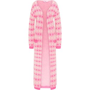 MYMO Pletený kabátek  pink / barva bílé vlny