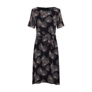 Esprit Collection Šaty 'fluent'  béžová / černá