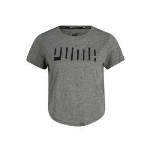 PUMA Funkční tričko  šedý melír / antracitová