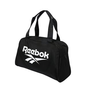 REEBOK Sportovní taška  černá / bílá