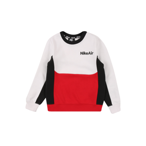 Nike Sportswear Mikina  bílá / světle červená / černá