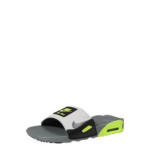 Nike Sportswear Pantofle 'AIR MAX 90 SLIDE'  černá / limetková / šedá