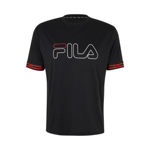 FILA Funkční tričko  černá / bílá / červená