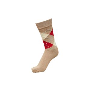 SELECTED HOMME Ponožky 'Linc'  béžová / červená / krémová