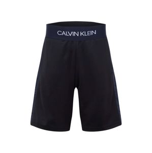 Calvin Klein Performance Sportovní kalhoty  bílá / tmavě modrá / černá