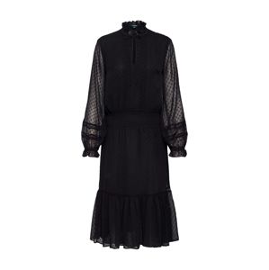 Lauren Ralph Lauren Košilové šaty 'ALROY-LONG SLEEVE-CASUAL DRESS'  černá