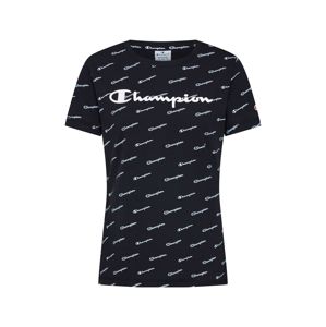 Champion Authentic Athletic Apparel Tričko 'Crewneck T-Shirt'  černá / bílá