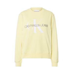Calvin Klein Jeans Mikina  žlutá / šedá / bílá