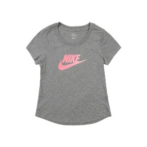 Nike Sportswear Tričko 'G NSW SCOOP FUTURA'  šedá / růžová