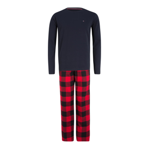 Tommy Hilfiger Underwear Pyžamo dlouhé  červená / tmavě modrá