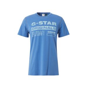 G-Star RAW Tričko 'Originals Water'  žlutá / kouřově modrá