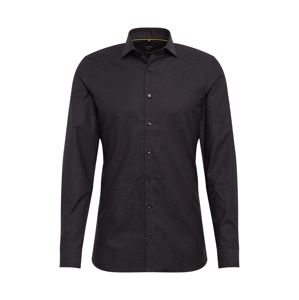 OLYMP Společenská košile 'No. 6 Jacquard'  černá