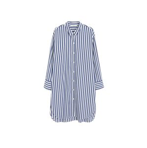 VIOLETA by Mango Košilové šaty 'Blus 6'  bílá / modrá