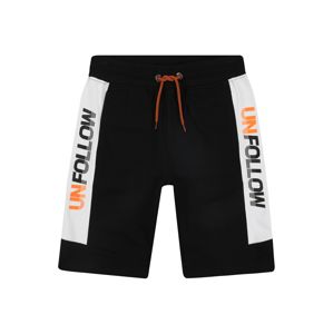 STACCATO Kalhoty  černá / bílá / oranžová