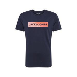 JACK & JONES Tričko  červená / námořnická modř