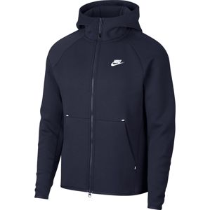 Nike Sportswear Mikina s kapucí  bílá / tmavě modrá