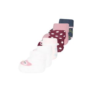 EWERS Ponožky  hnědá / tmavě červená / chladná modrá / bílá