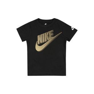 Nike Sportswear Tričko 'CLUB HBR FUTURA'  černá / zlatá