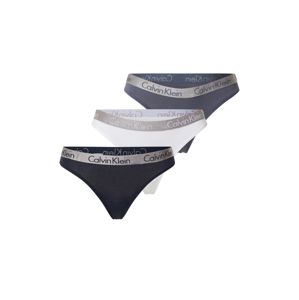 Calvin Klein Underwear Tanga  bílá / šedý melír / černá