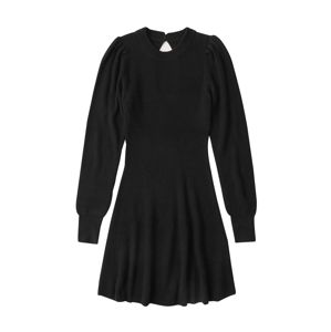 Abercrombie & Fitch Úpletové šaty  černá