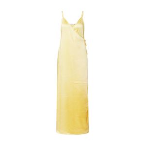 NA-KD Letní šaty 'thin strap satin slit dress'  žlutá