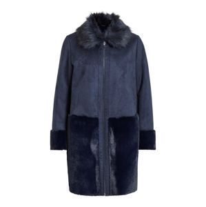 VILA Zimní kabát 'VILONIA FAUX SHERLING JACKET'  námořnická modř