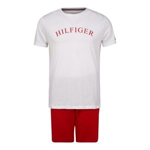 Tommy Hilfiger Underwear Pyžamo krátké  bílá / krvavě červená