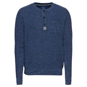 TOM TAILOR Svetr 'structured mouline sweater'  modrá